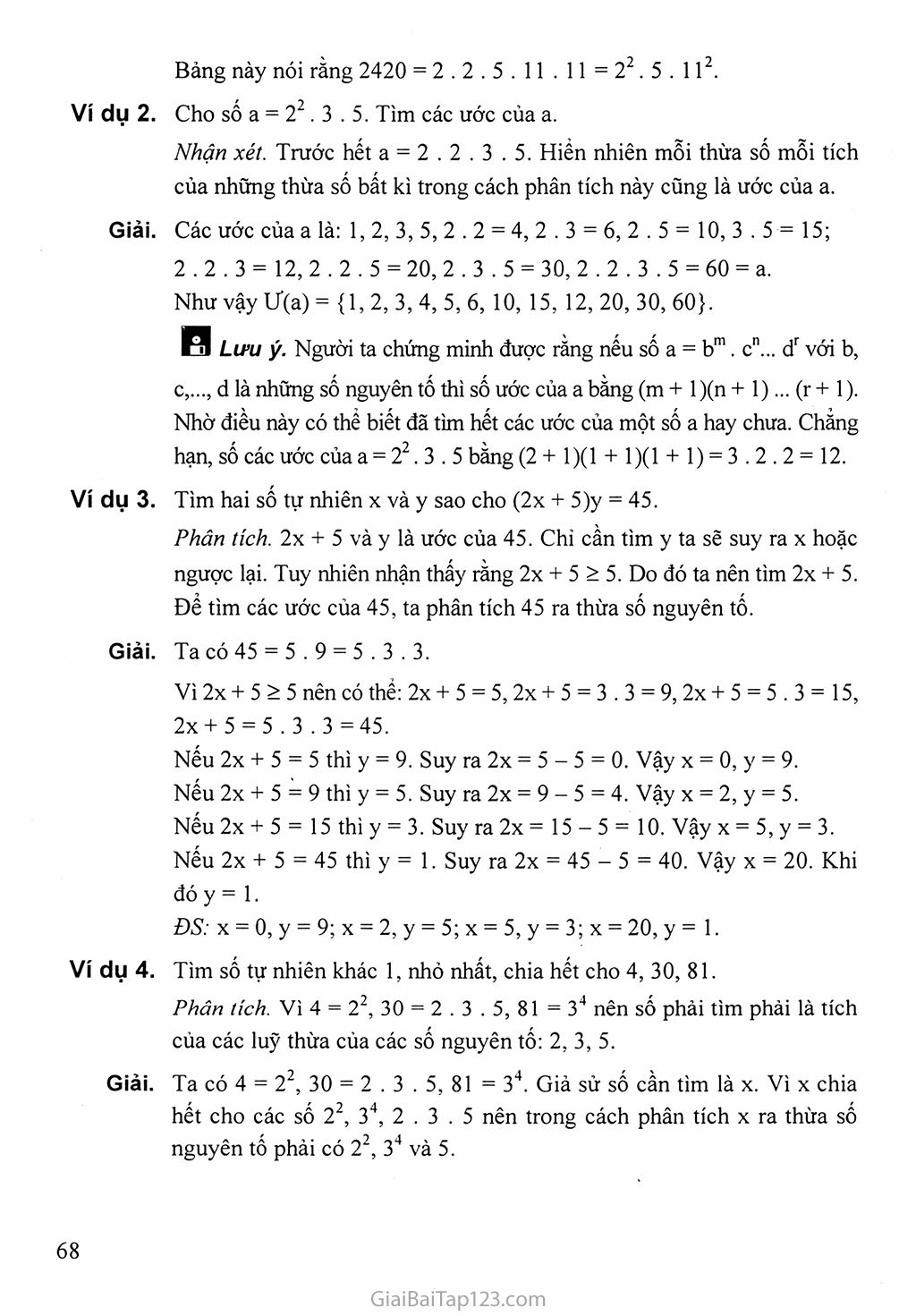 Bài 15. Phân tích một số ra thừa số nguyên tố trang 3