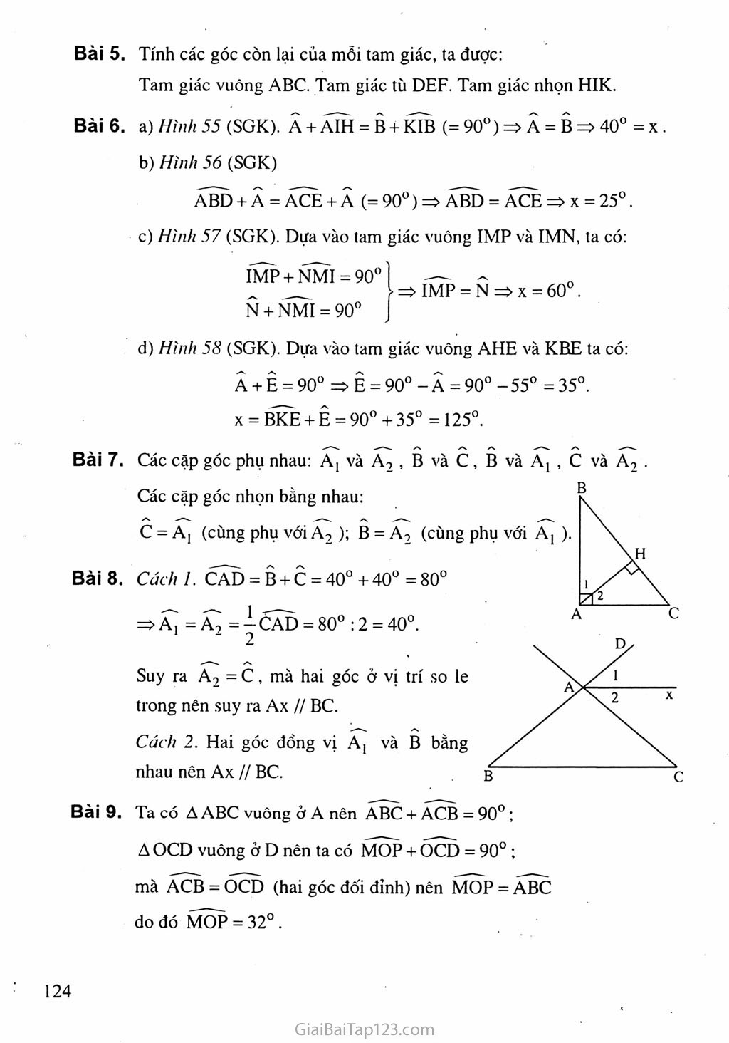 Bài 1. Tổng ba góc của một tam giác trang 4