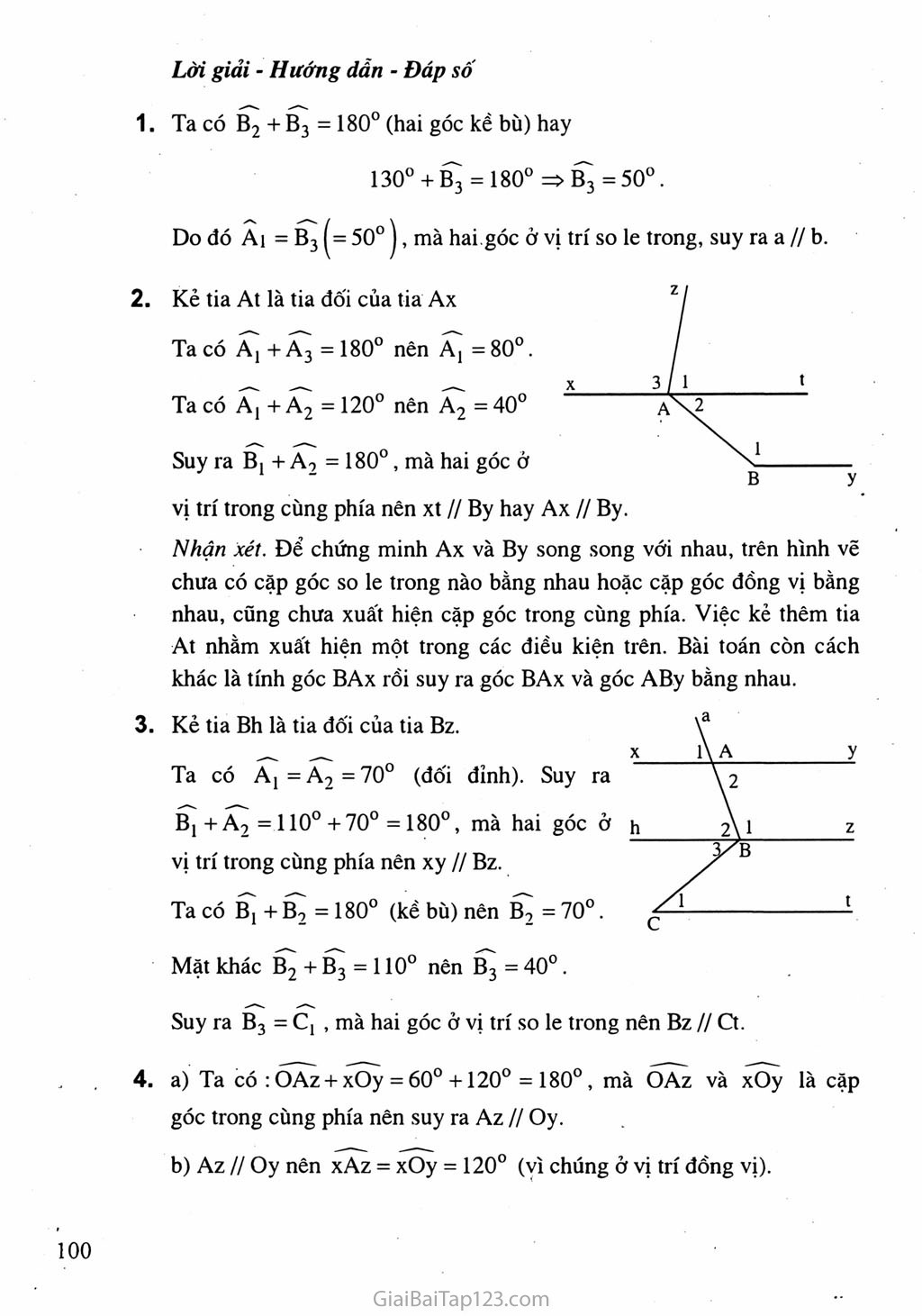 Bài 4. Hai đường thẳng song song trang 4