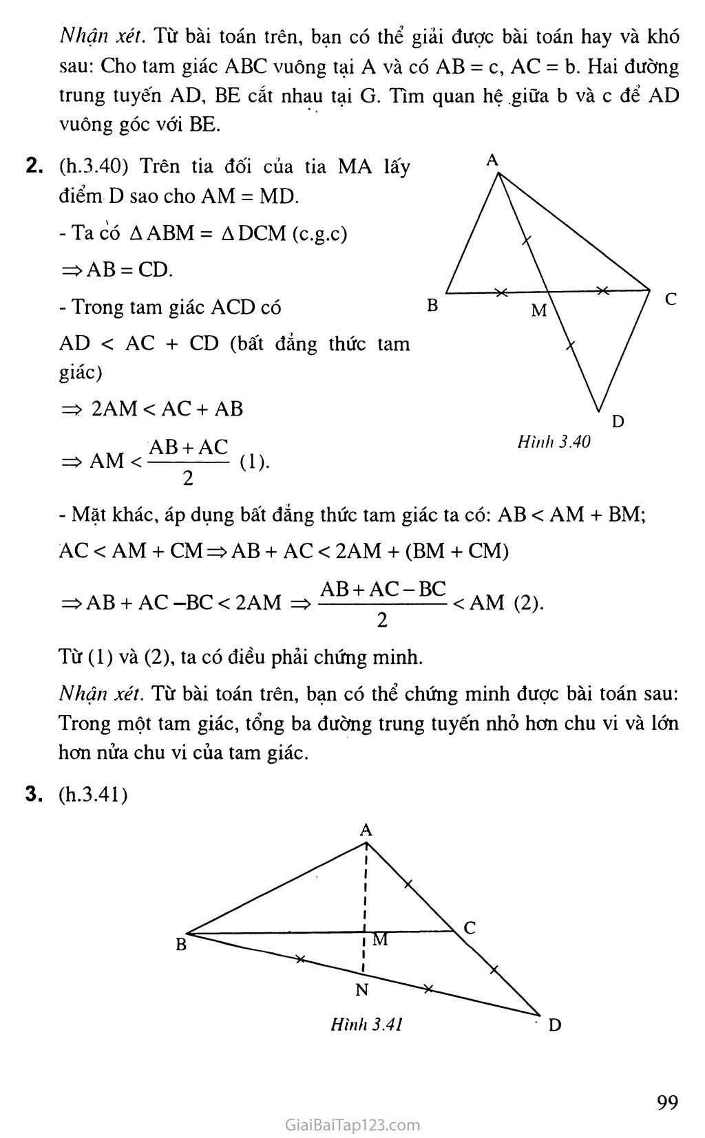 Bài 4. Tình chất ba đường trung tuyến của tam giác trang 6