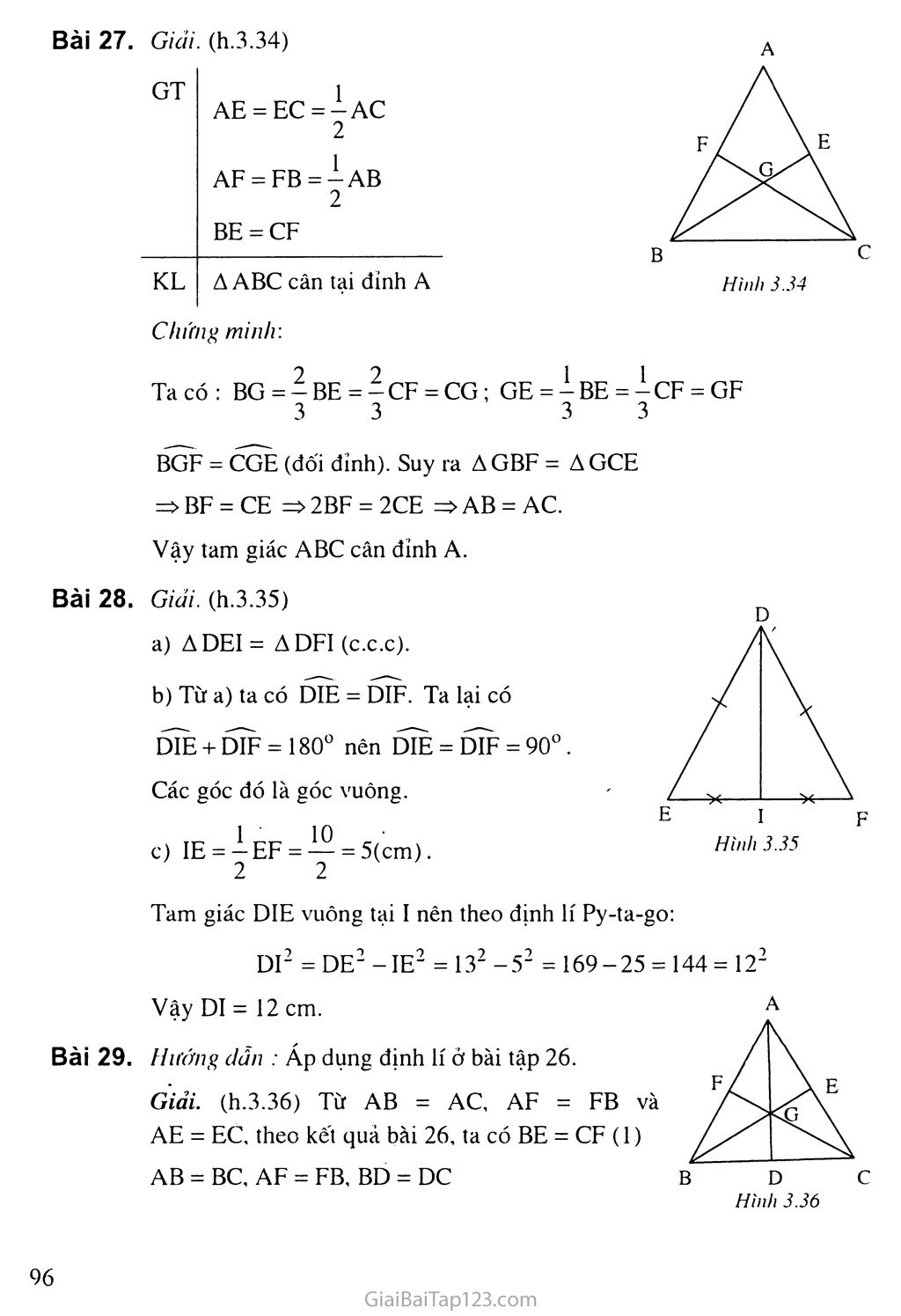 Bài 4. Tình chất ba đường trung tuyến của tam giác trang 3