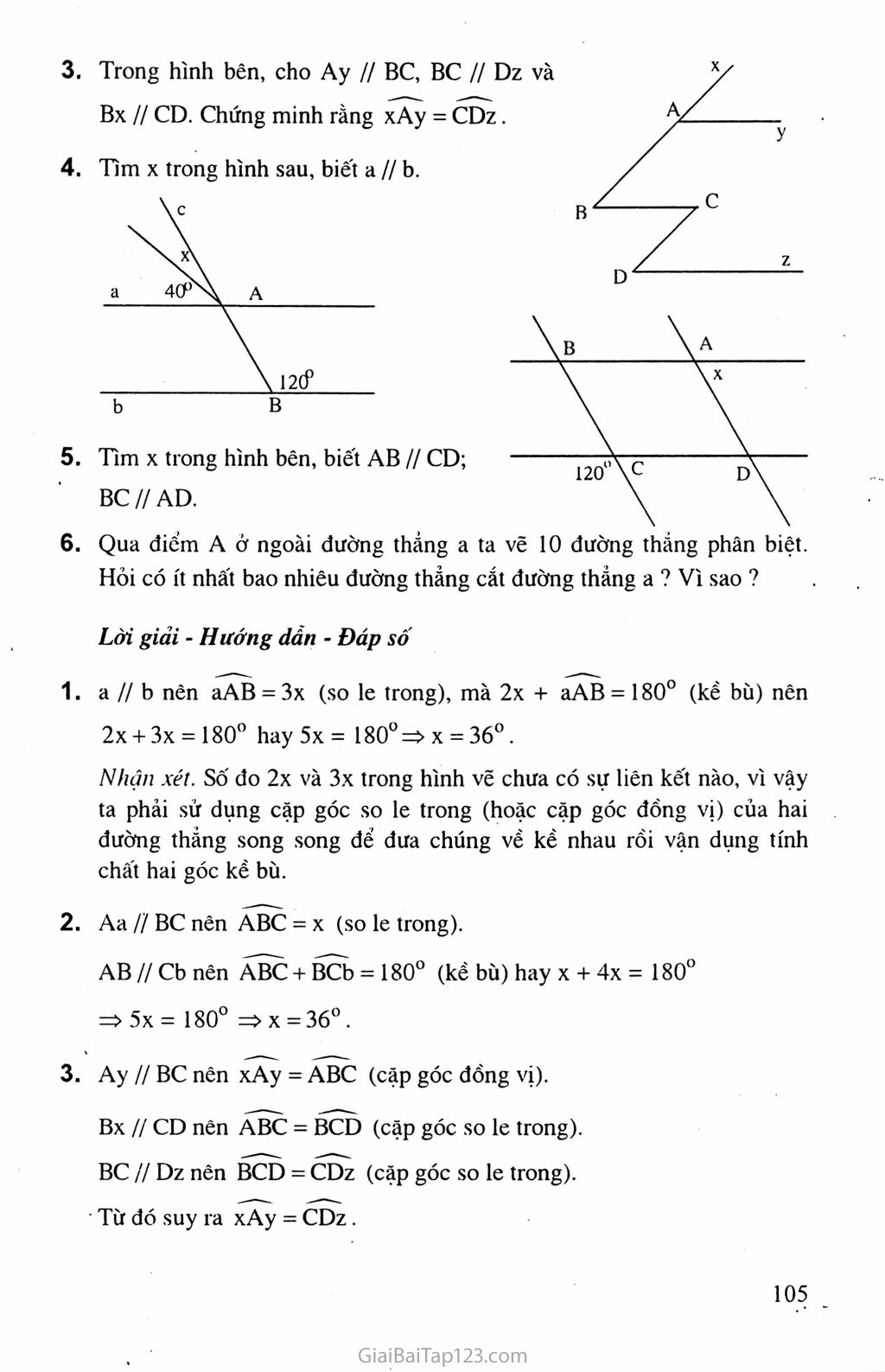 Bài 5. Tiên đề Ơ-clit về đường thẳng song song trang 5