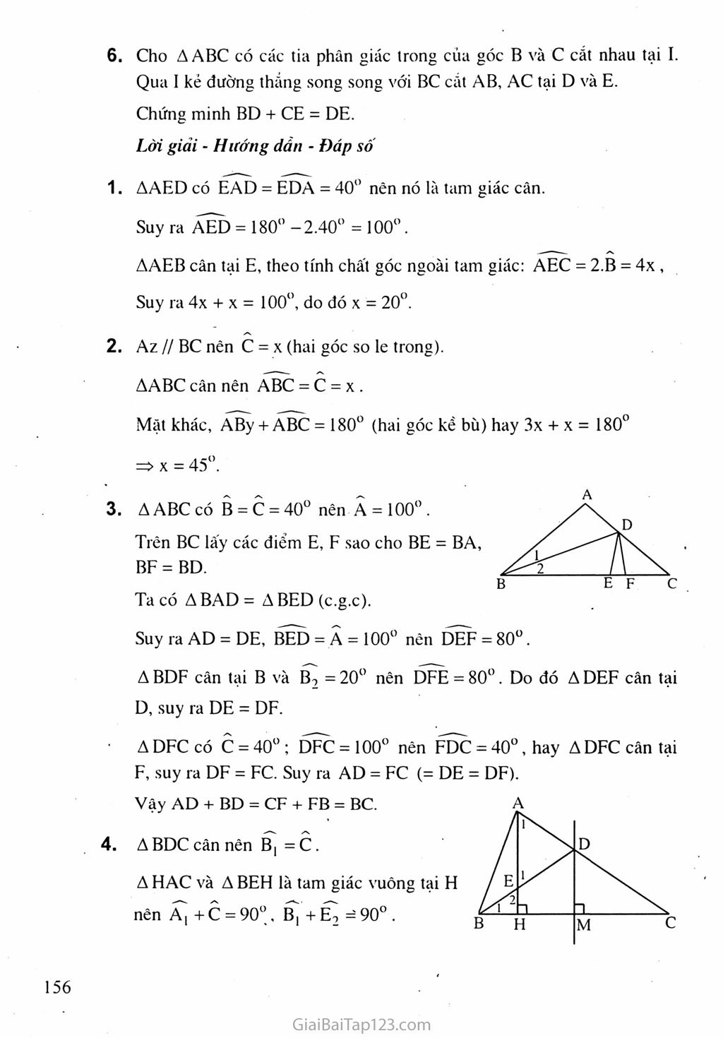Bài 6. Tam giác cân trang 6