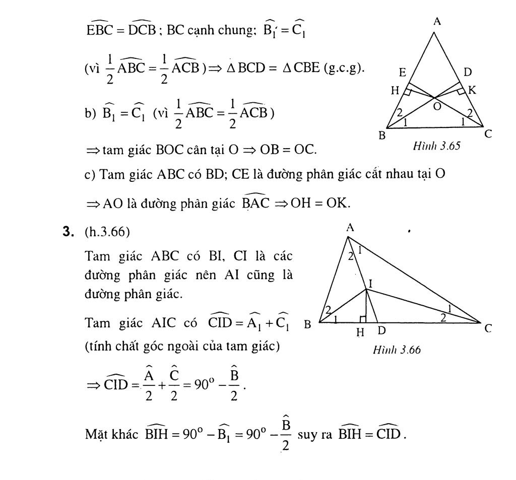 Bài 6. Tính chất ba đường phân giác của một tam giác trang 7