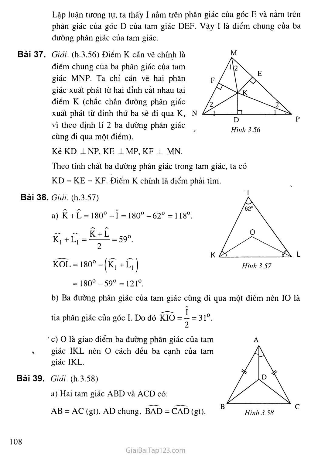 Bài 6. Tính chất ba đường phân giác của một tam giác trang 3