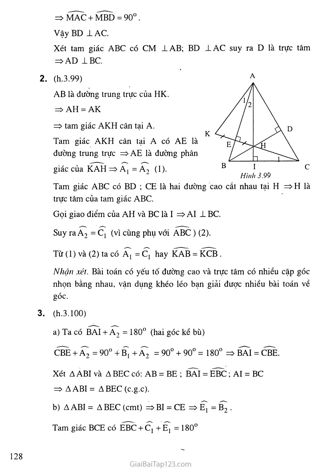 Bài 9. Tính chất ba đường cao của tam giác trang 5