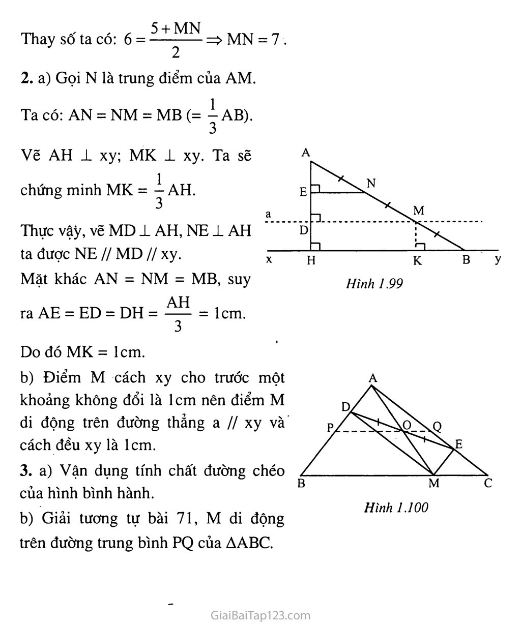 Bài 10. Đường thẳng song song với một đường thẳng cho trước trang 5