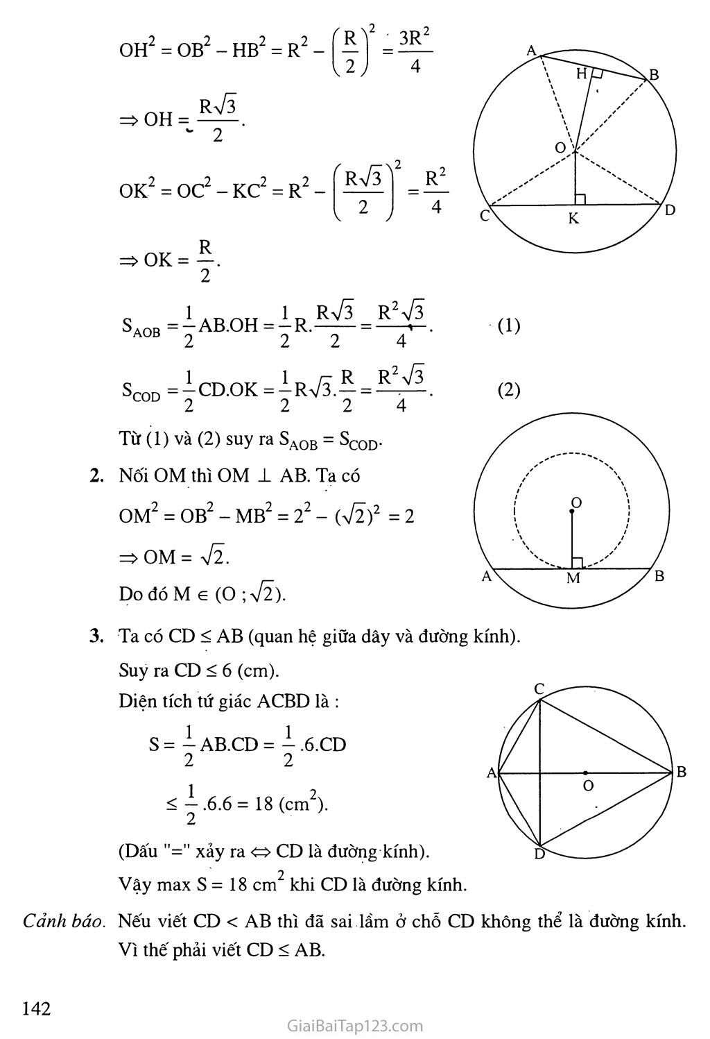 Bài 2. Đường kính và dây của đường tròn trang 3
