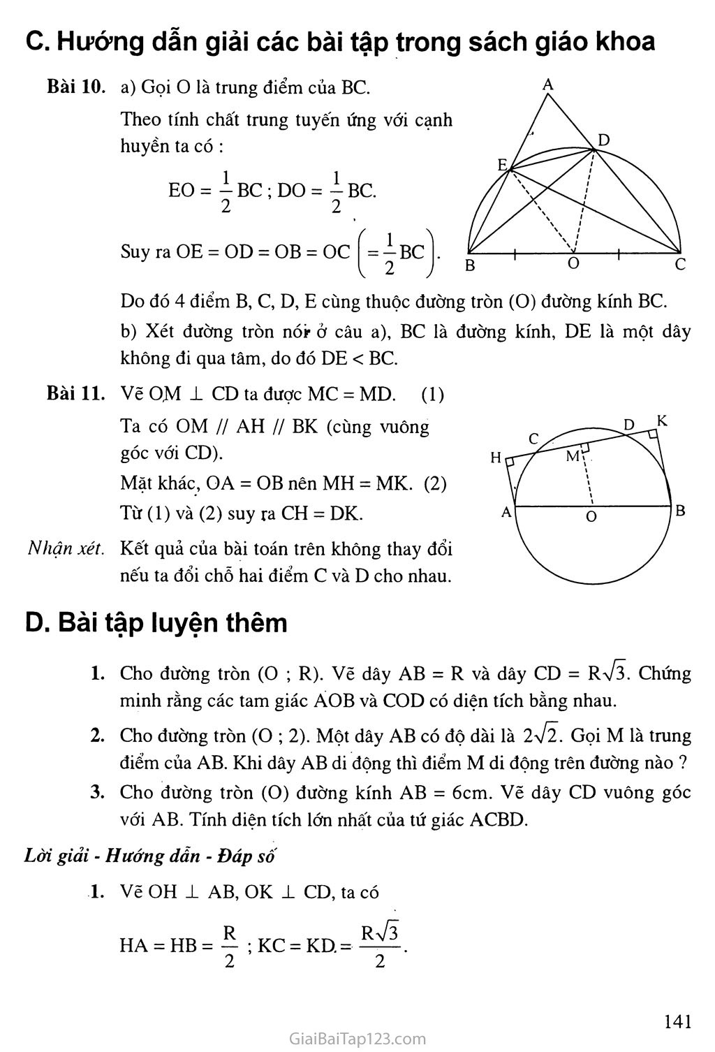 Bài 2. Đường kính và dây của đường tròn trang 2