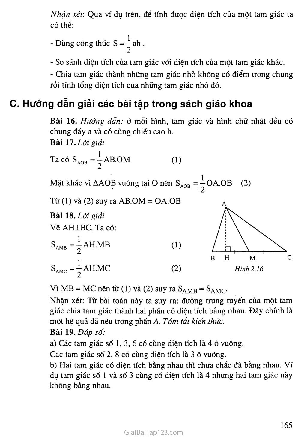 Bài 3. Diện tích tam giác trang 2 Bài 3. Diện tích tam giác trang 2