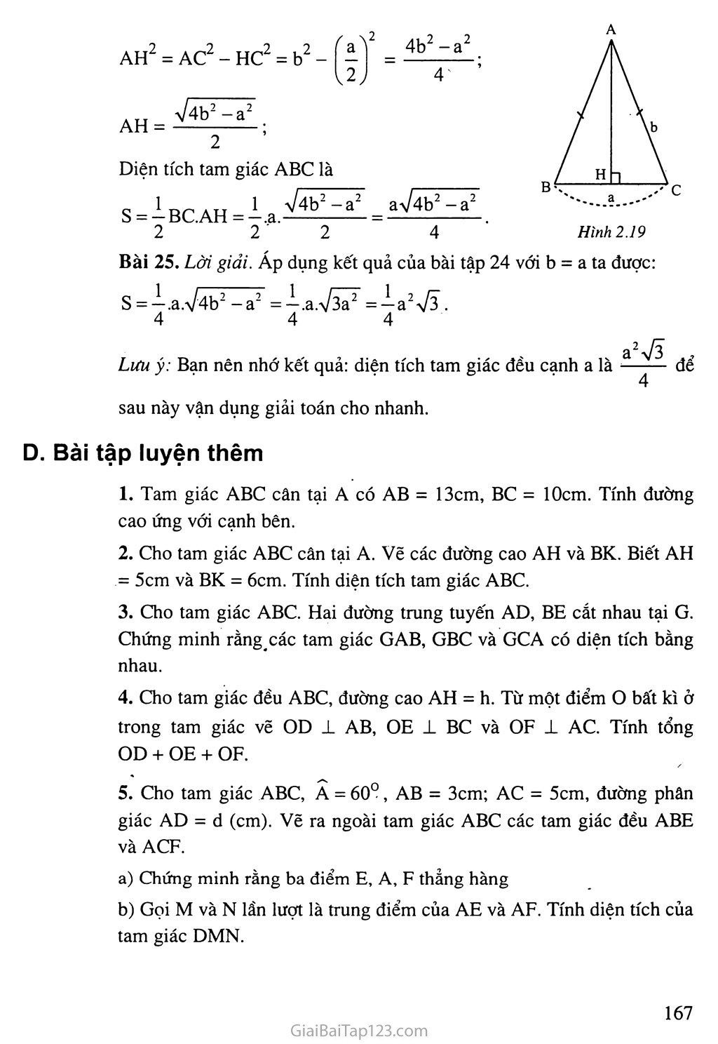 Bài 3. Diện tích tam giác trang 4 Bài 3. Diện tích tam giác trang 4