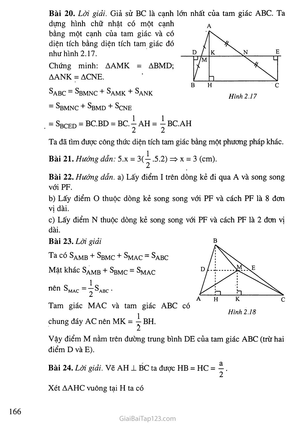 Bài 3. Diện tích tam giác trang 3 Bài 3. Diện tích tam giác trang 3