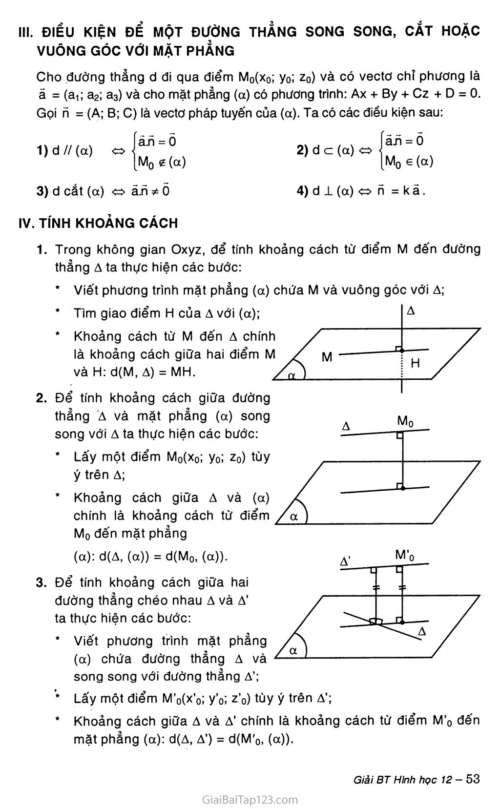 Bài 3. Phương trình đường thẳng trong không gian trang 2