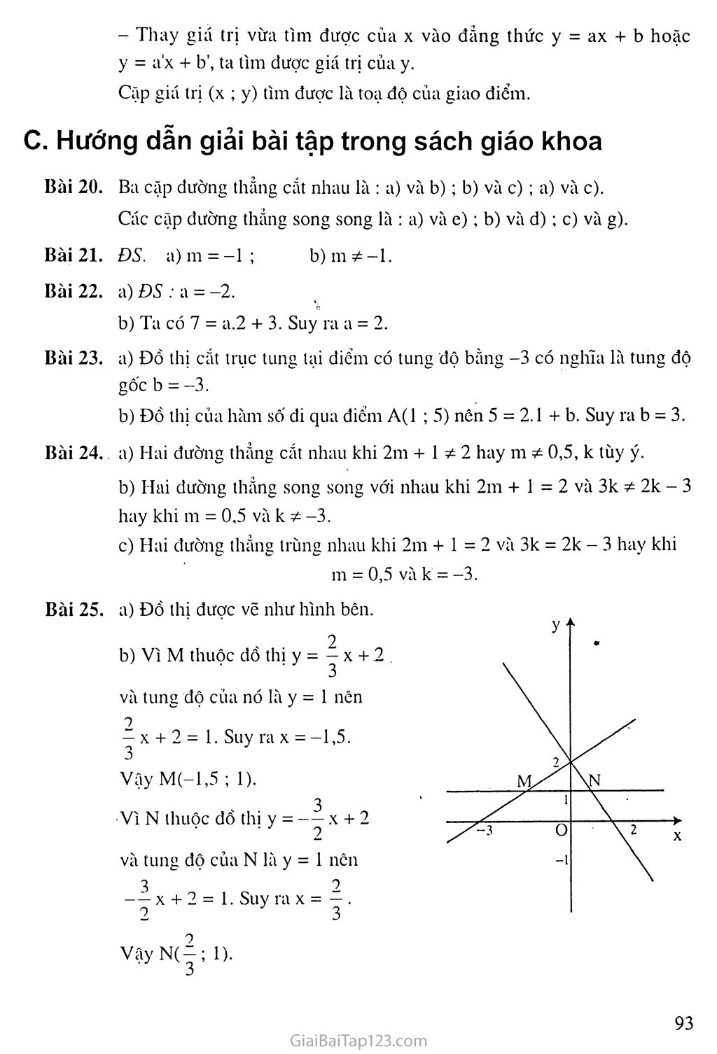 Bài 4. Đường thẳng song song và đường thảng cắt nhau trang 3