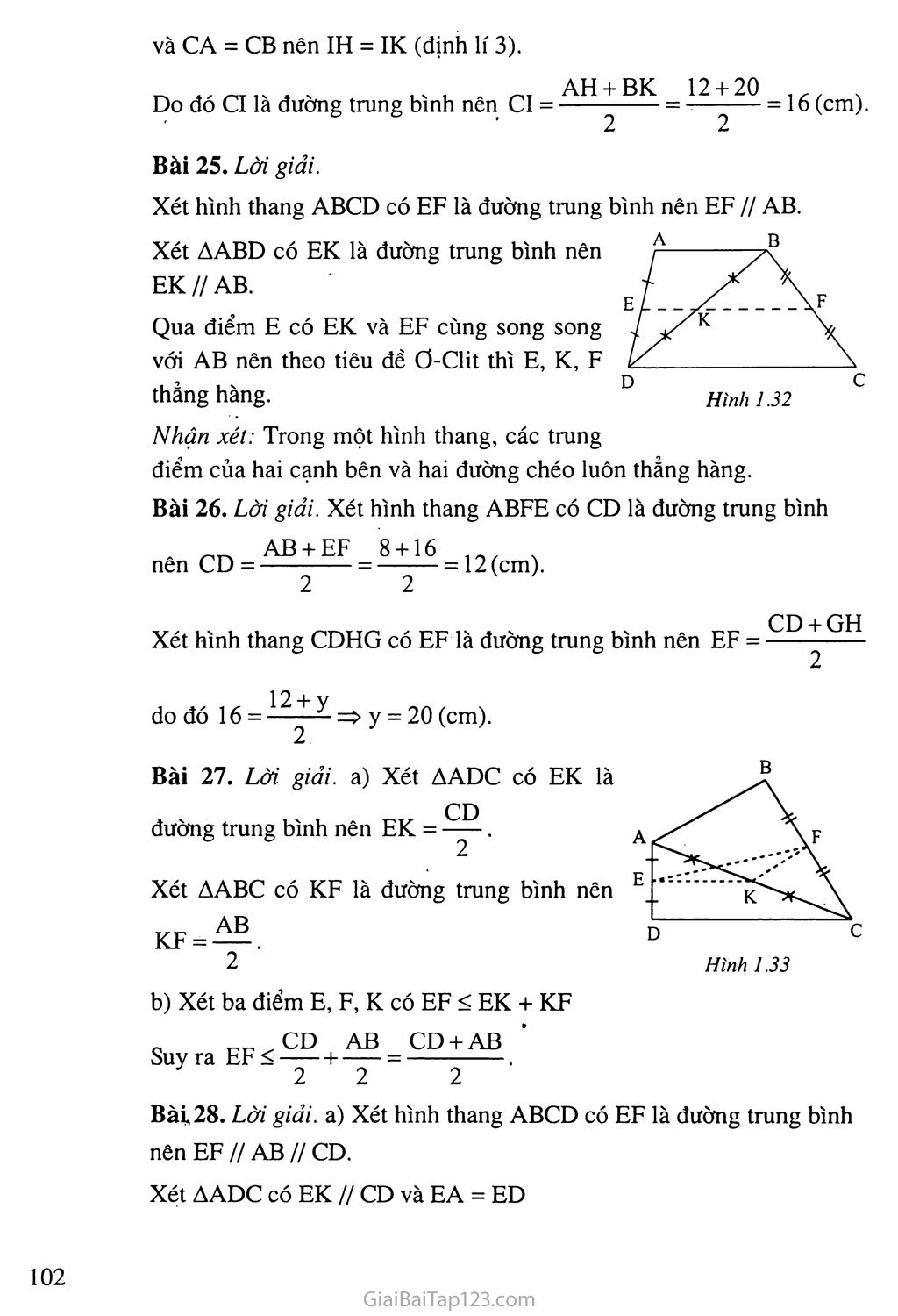 Bài 4. Đường trung bình của tam giác, của hình thang trang 4