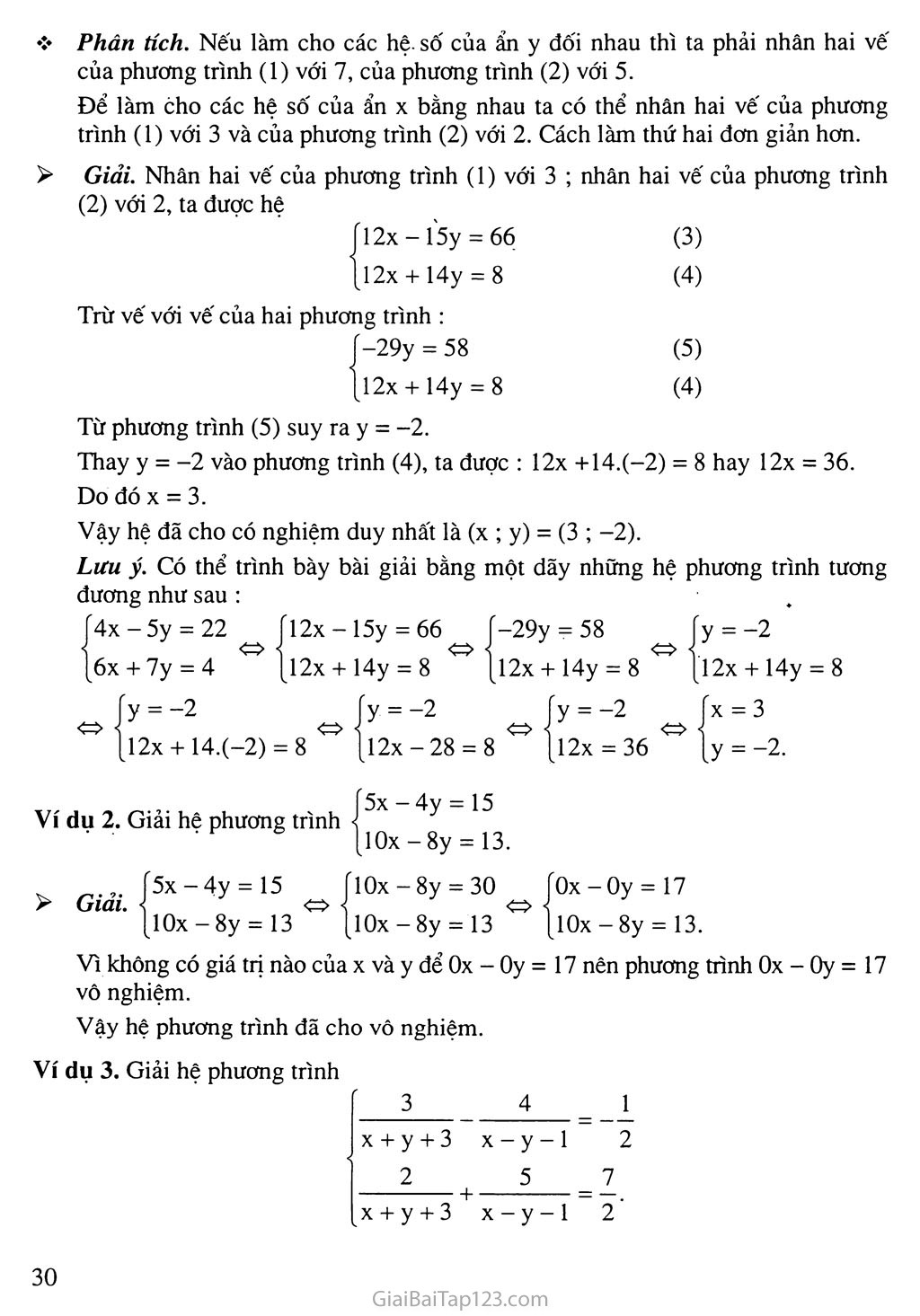 [SBT Scan] ✅ Bài 4: Giải hệ phương trình bằng phương pháp cộng đại số