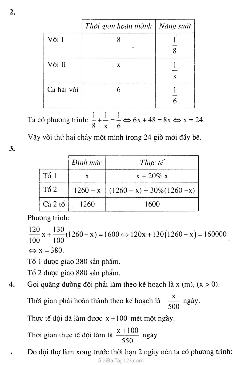 Bài 6. Giải bài toán bằng cách lập phương trình trang 5
