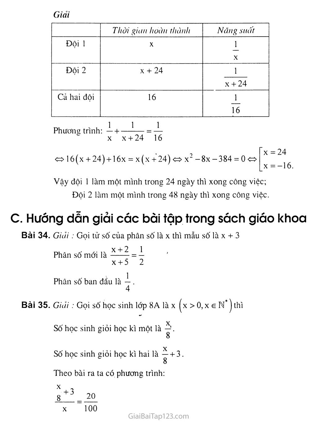 Bài 6. Giải bài toán bằng cách lập phương trình trang 3
