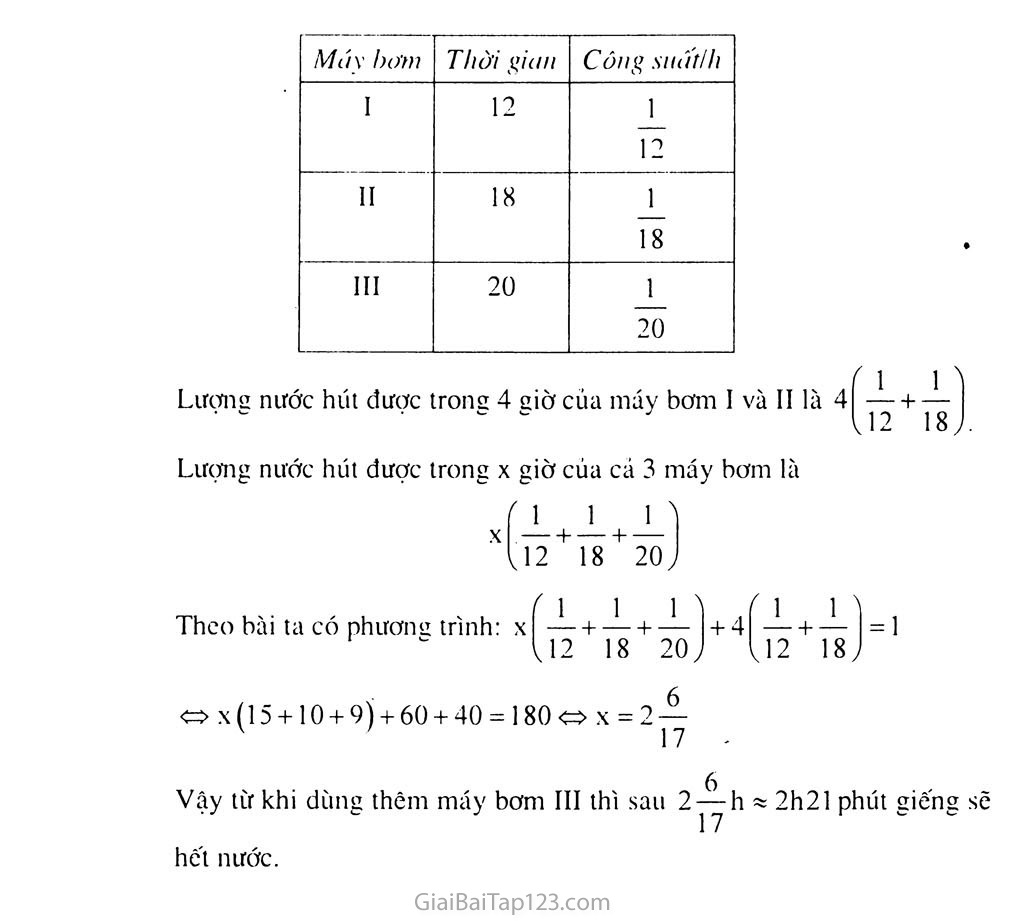 Bài 7. Giải bài toán bằng cách lập phương trình (tiếp) trang 7