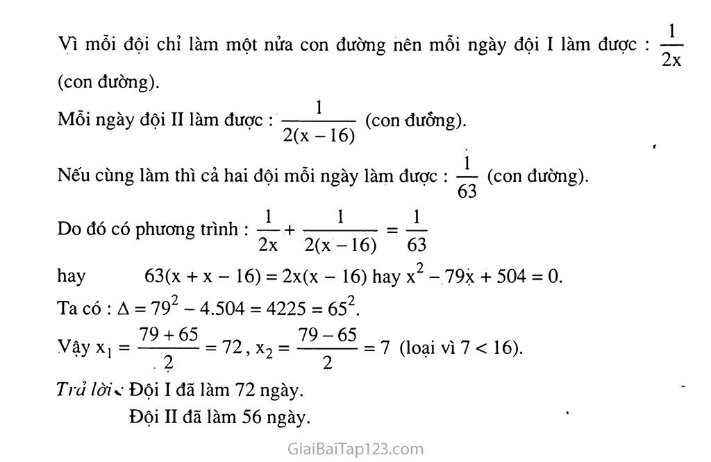 Bài 8. Giải bài toán bằng cách lập phương trình trang 11