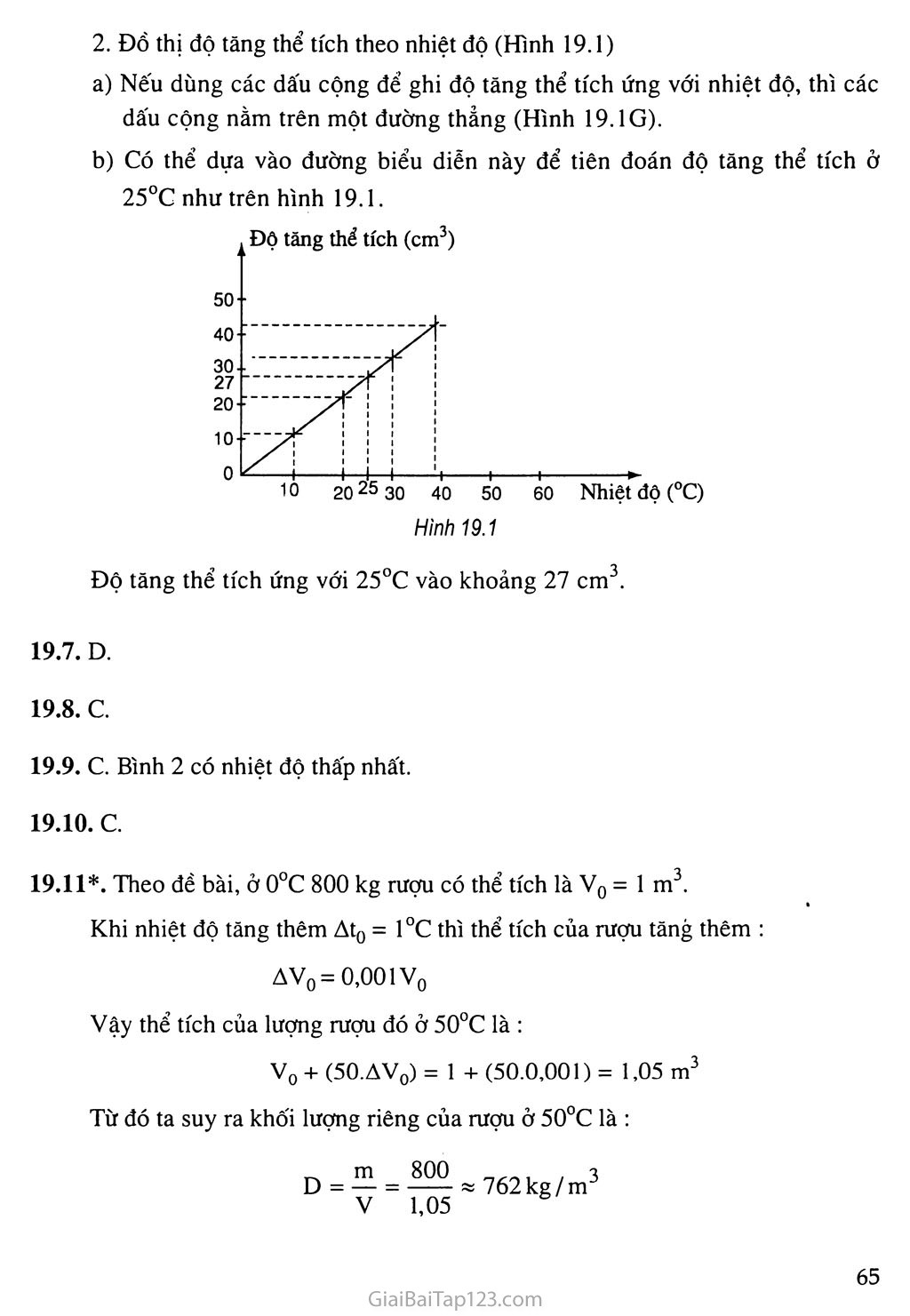 Bài 19: Sự nở vì nhiệt của chất lỏng trang 3