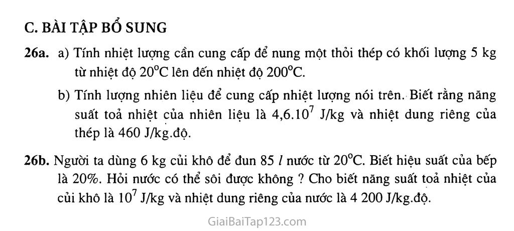Bài 26: Năng suất tỏa nhiệt của nhiên liệu trang 4