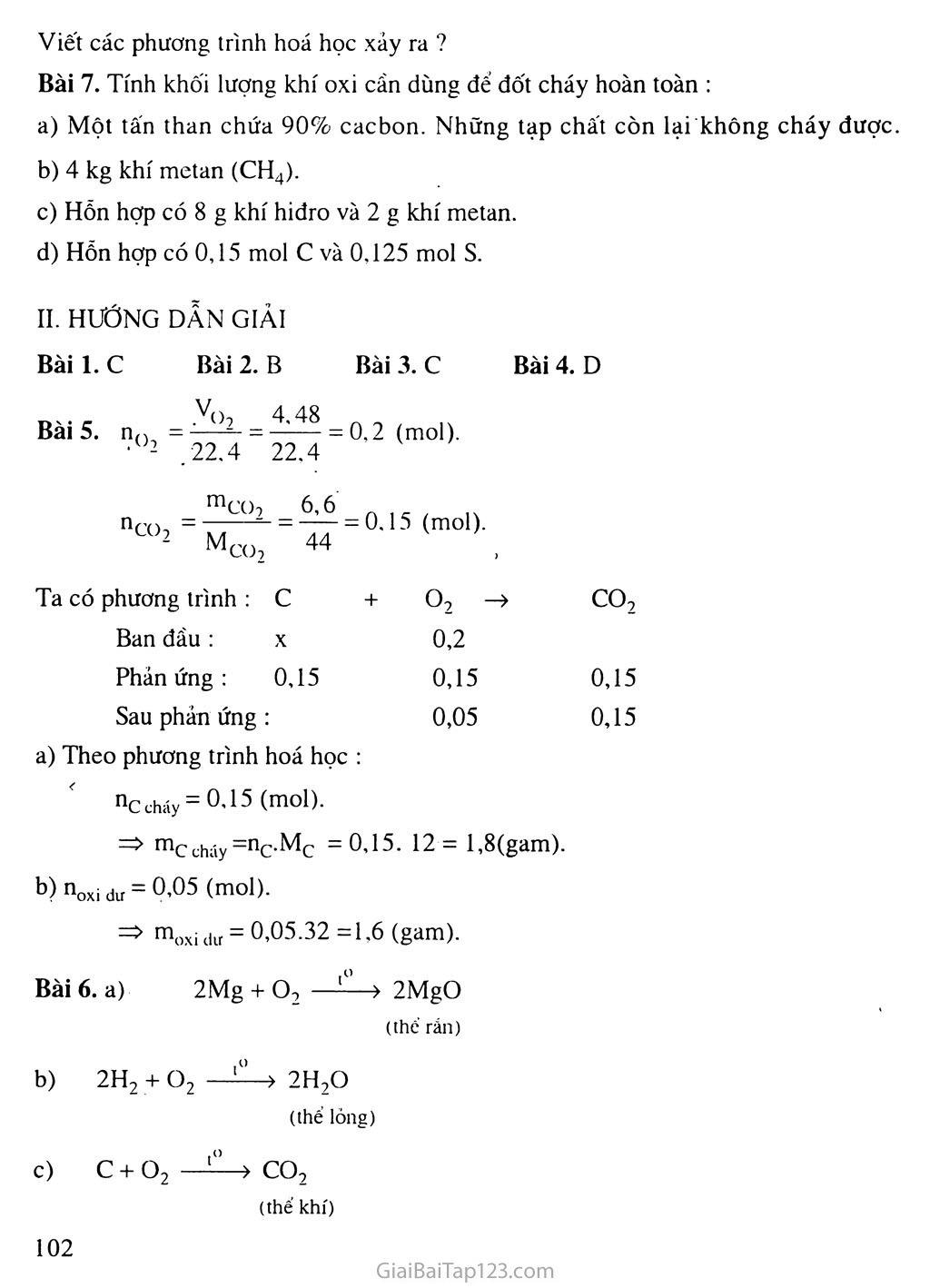 Bài 25: Sự oxi hóa - Phản ứng hóa hợp - Ứng dụng của oxi trang 4