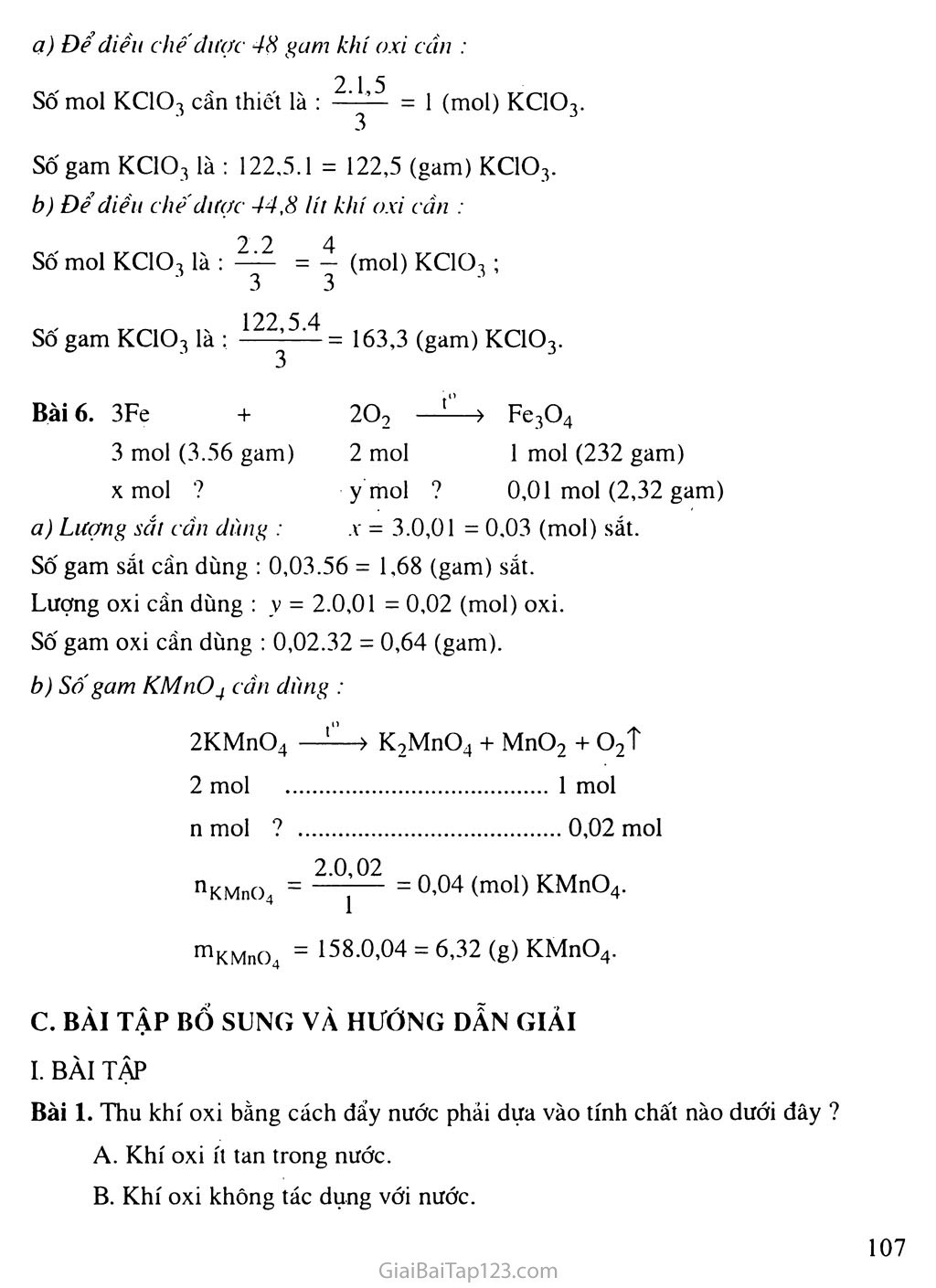 Bài 27: Điều chế khí oxi - Phản ứng phân hủy trang 2