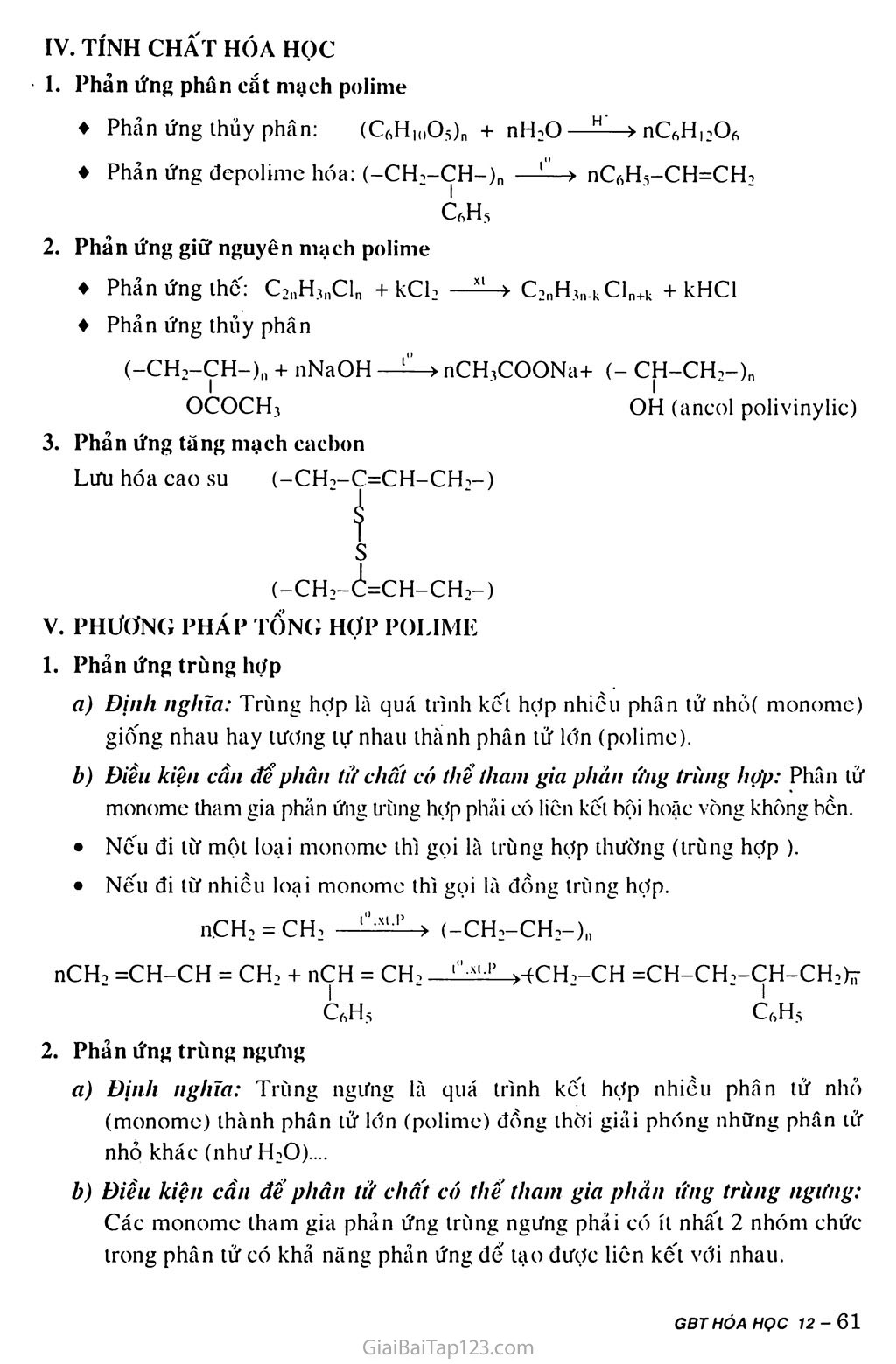 Bài 13: Đại cương về polime trang 2