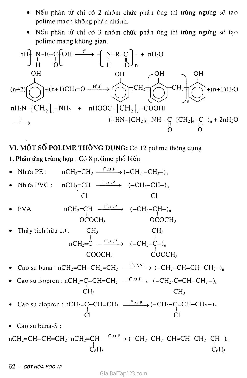 Bài 13: Đại cương về polime trang 3