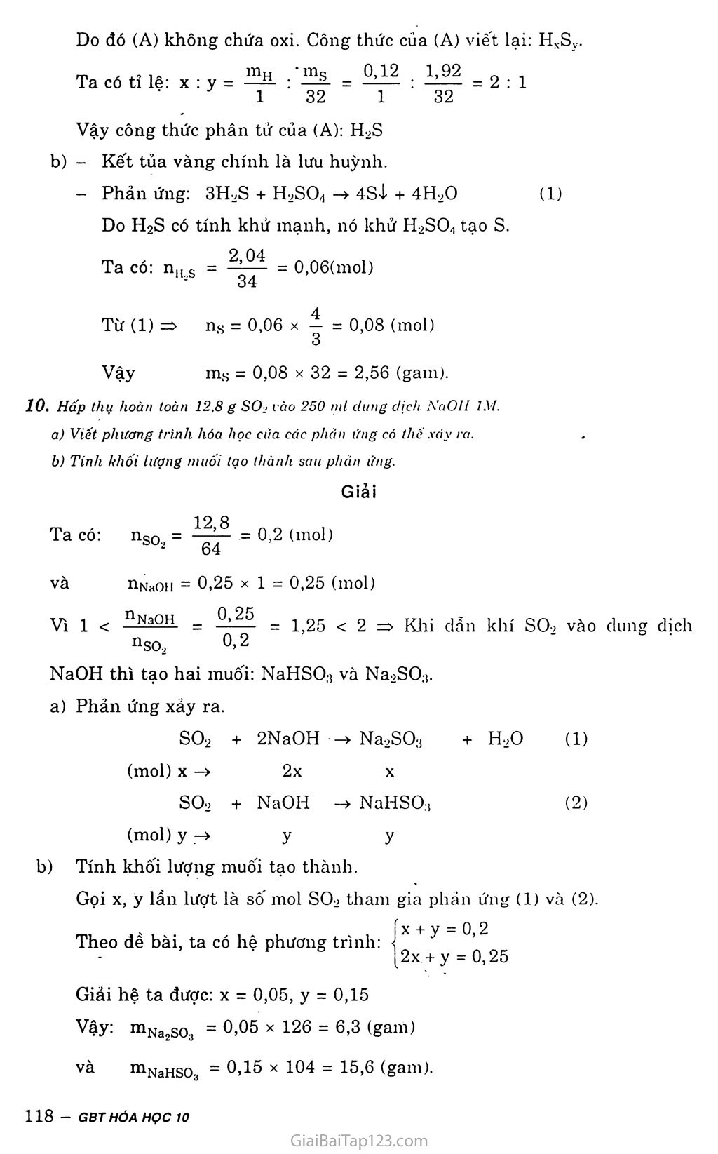 Bài 32: Hiđro sunfua - Lưu huỳnh đioxit. Lưu huỳnh trioxit trang 7