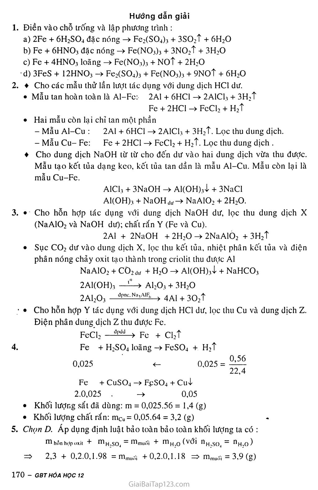 Bài 37: Luyện tập: Tính chất hoa học của sắt và hợp chất của sắt trang 2