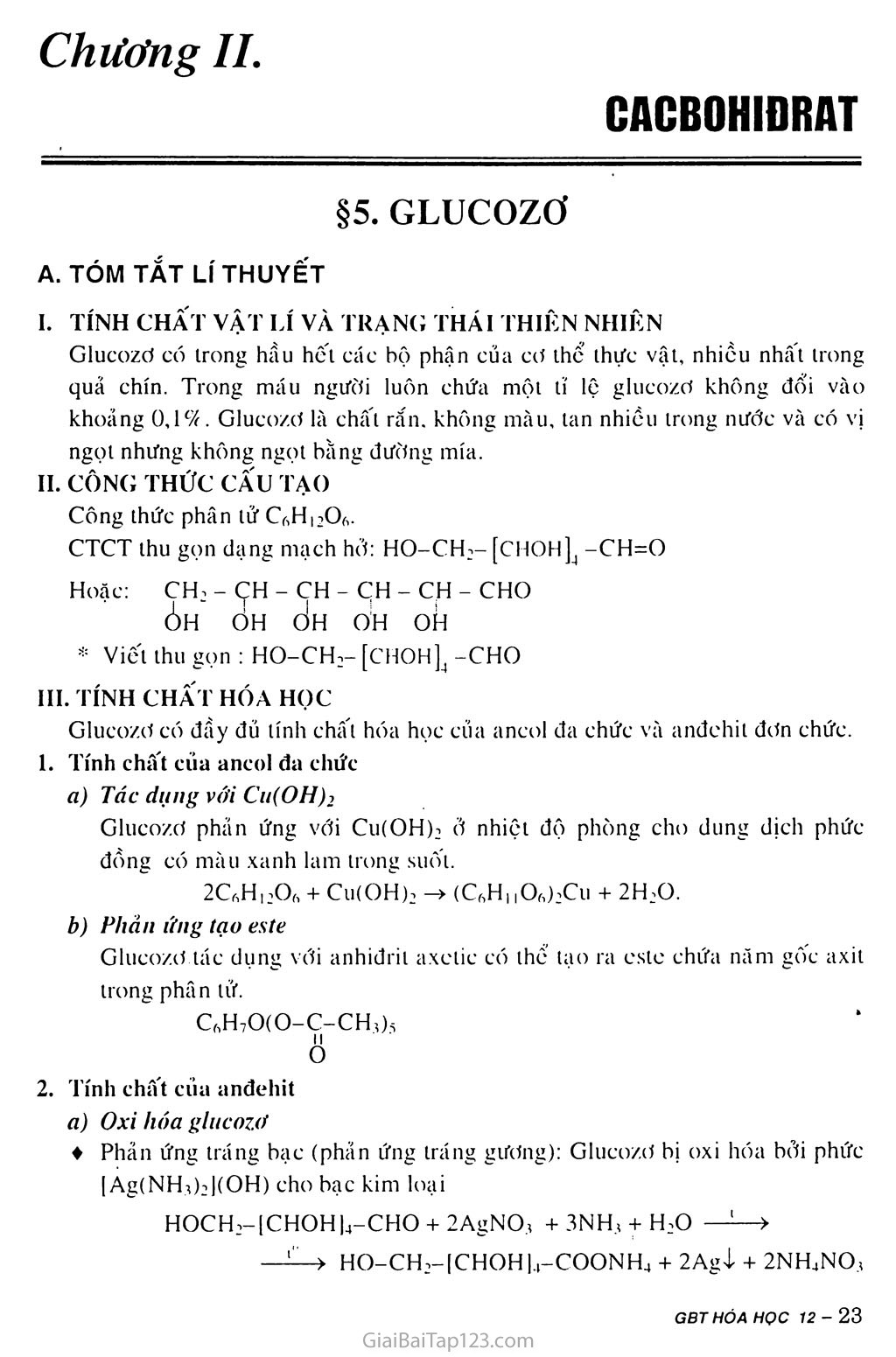 Hóa học 12 Bài 6