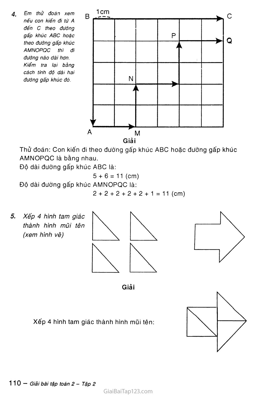 Bài 164: Ôn tập về hình học (tiếp theo) trang 2