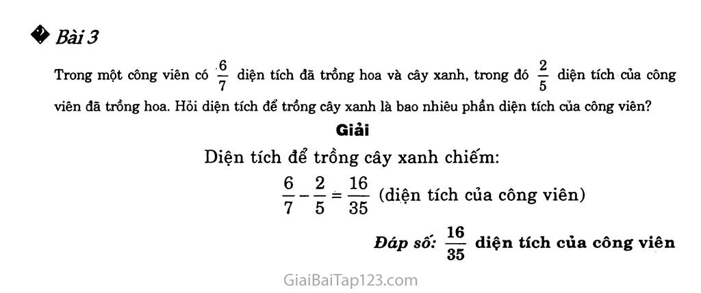 Bài 119: Phép trừ phân số (tiếp theo) trang 2