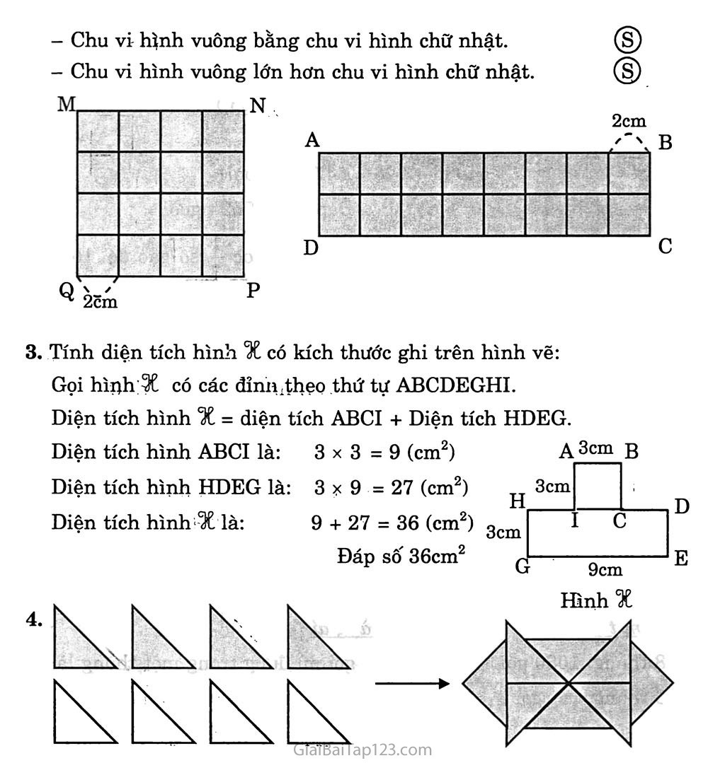 Bài 164: Ôn tập về hình học (tiếp theo) trang 2
