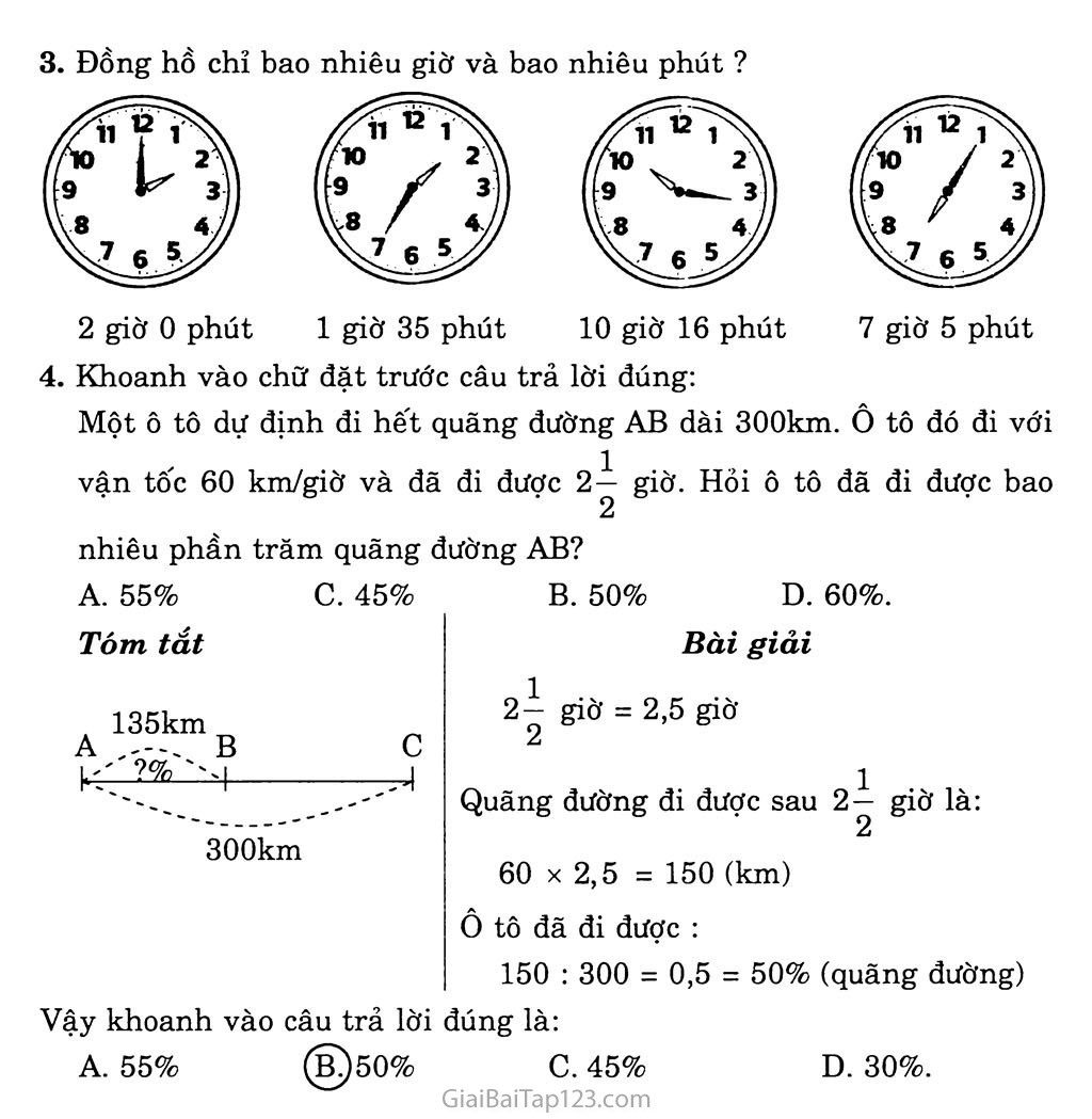 Bài 149: Ôn tập về đo thời gian trang 2
