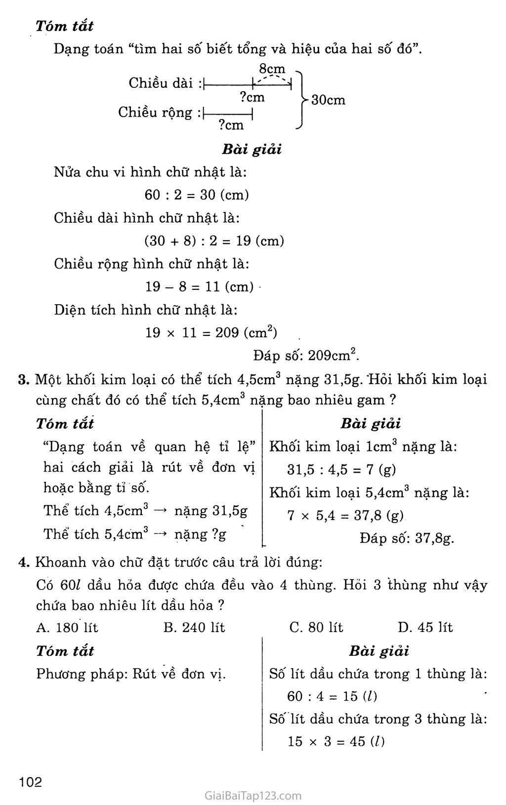 Bài 164: Một số dạng toán đã học trang 2
