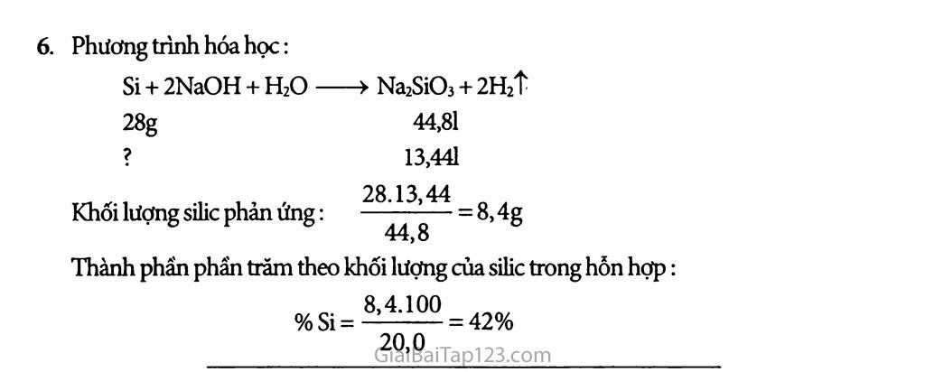 Bài 17: Silic và hợp chất của silic trang 4