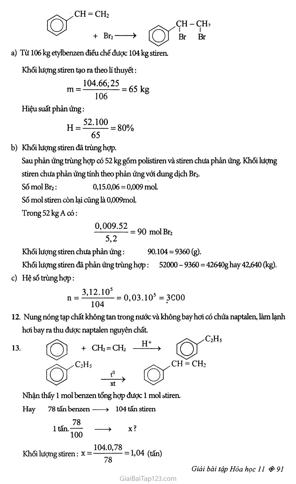 Bài 35: Benzen và đồng đẳng: Một số hiđrocacbon thơm khác trang 7