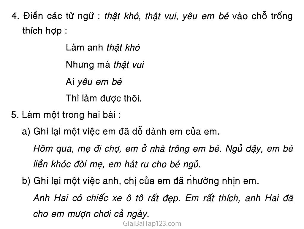 Tập đọc: Làm anh trang 2