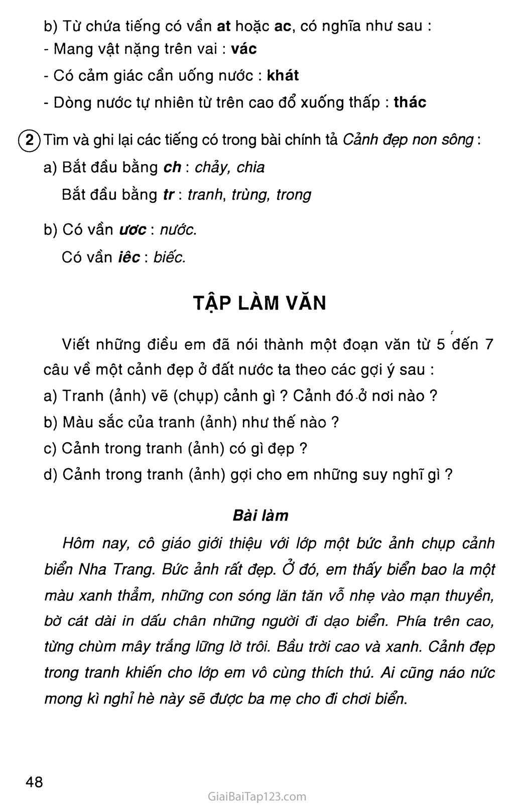 Vở bài tập Tiếng Việt lớp 3 trang 60