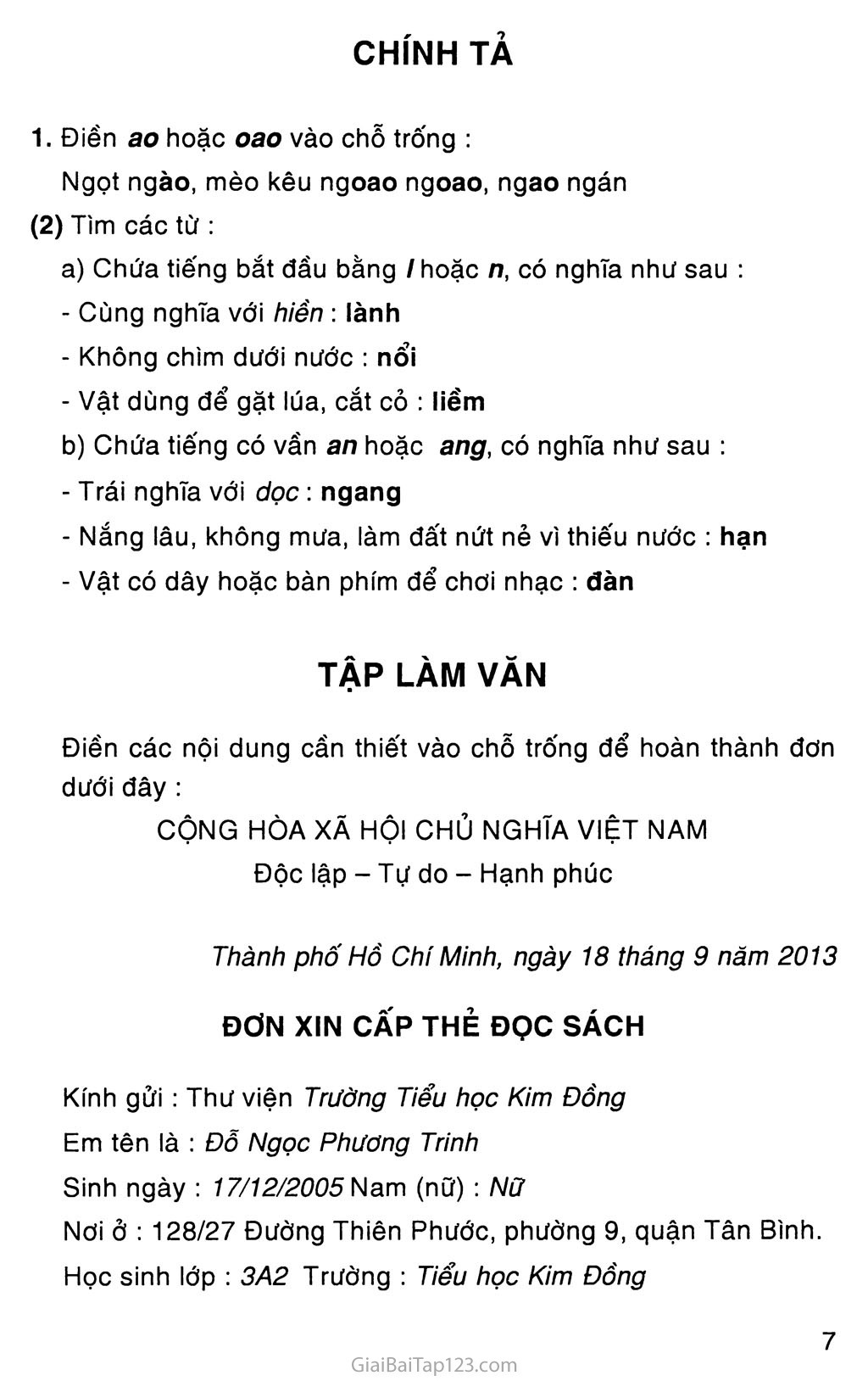 Vở bài tập Tiếng Việt lớp 3 trang 77