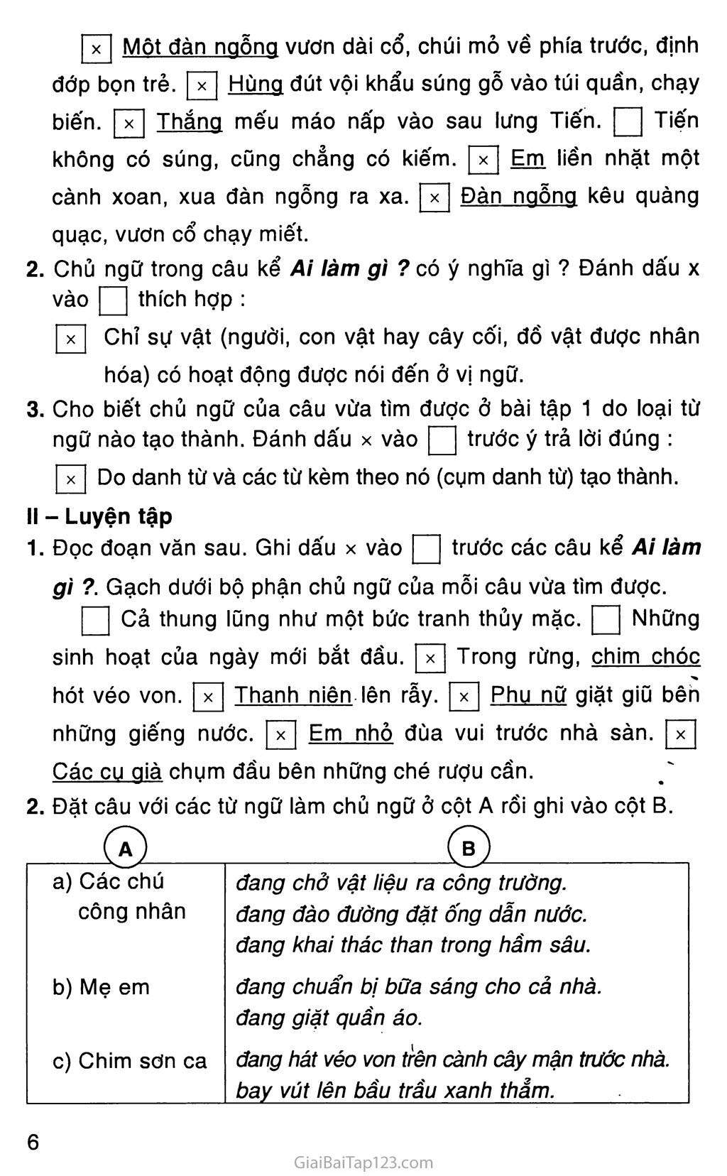 Vở bài tập Tiếng Việt lớp 4 Tập 2 trang 86, 87