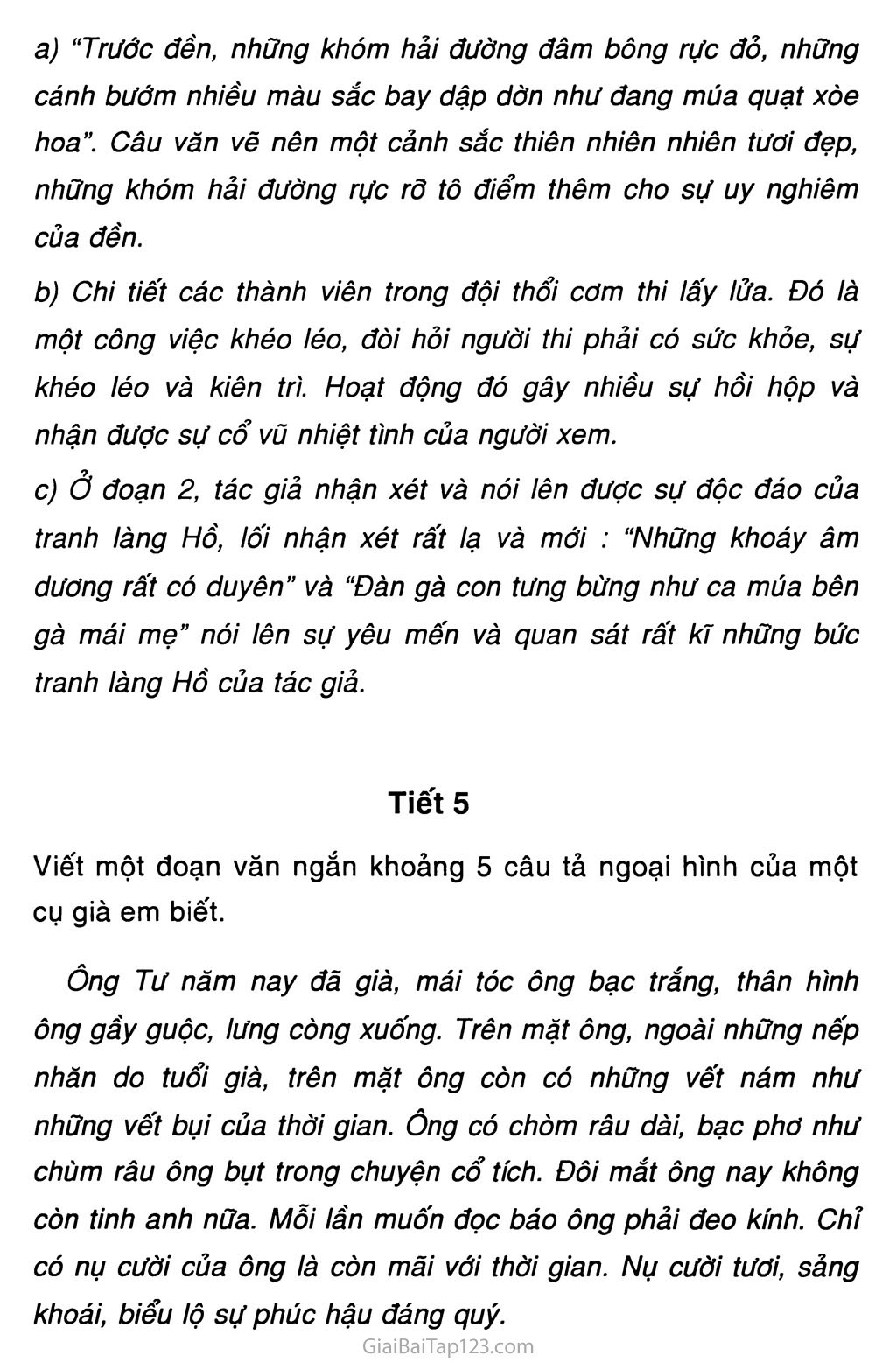 Giải vở bài tập Tiếng Việt lớp 5 tập 2 Tuần 28