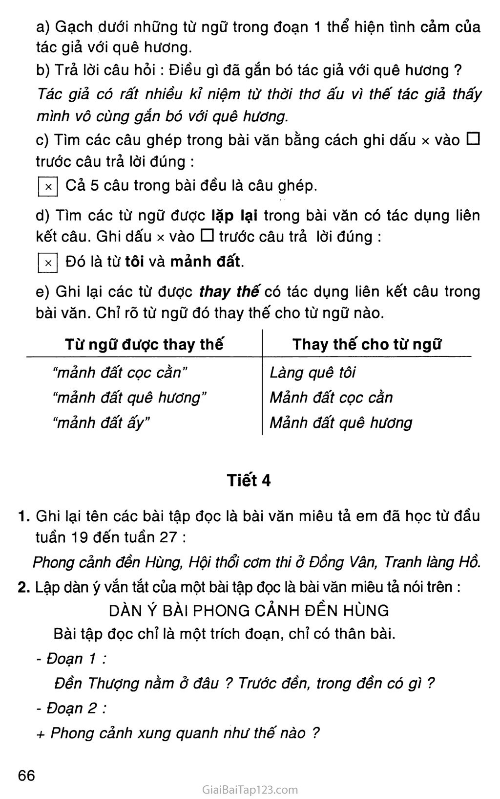Giải vở bài tập Tiếng Việt lớp 5 tập 2 Tuần 28