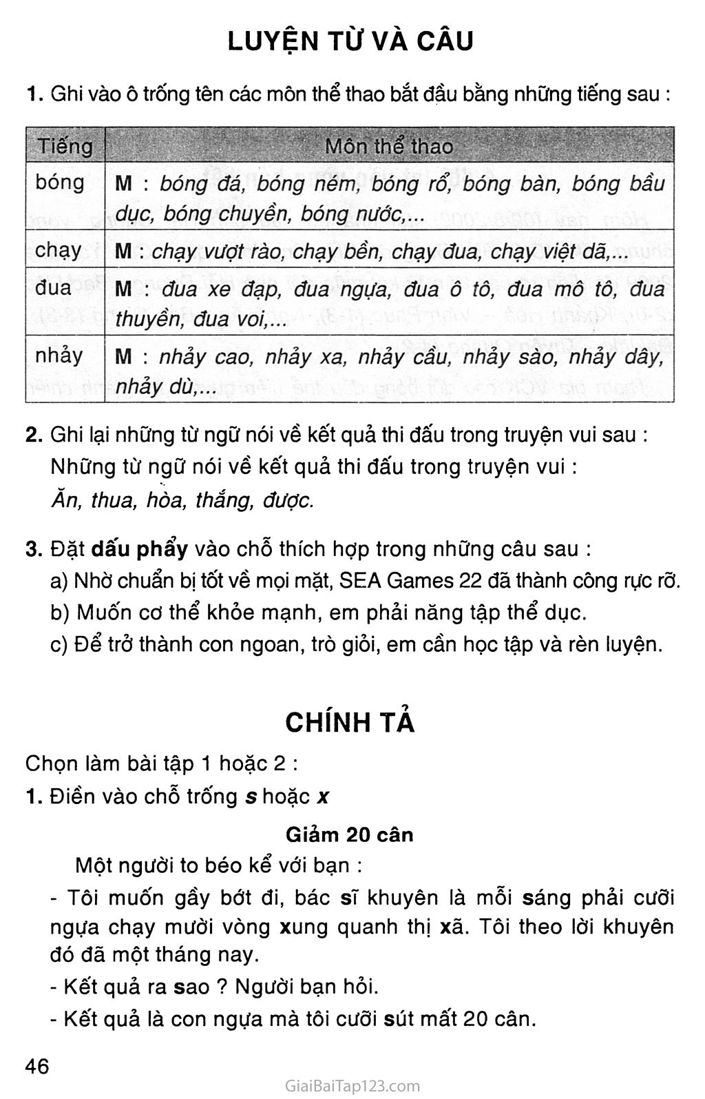 Bài tập Tiếng Việt lớp 3 Tuần 2 trang 8