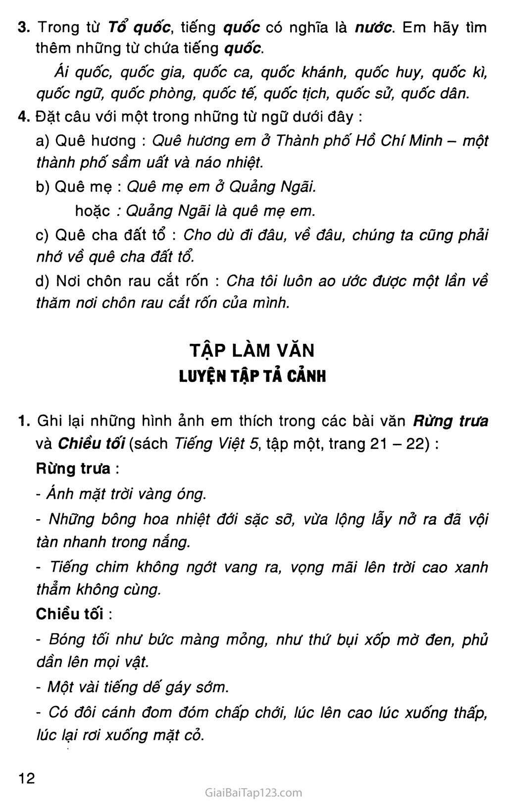 Vở bài tập Tiếng Việt lớp 5 trang 7