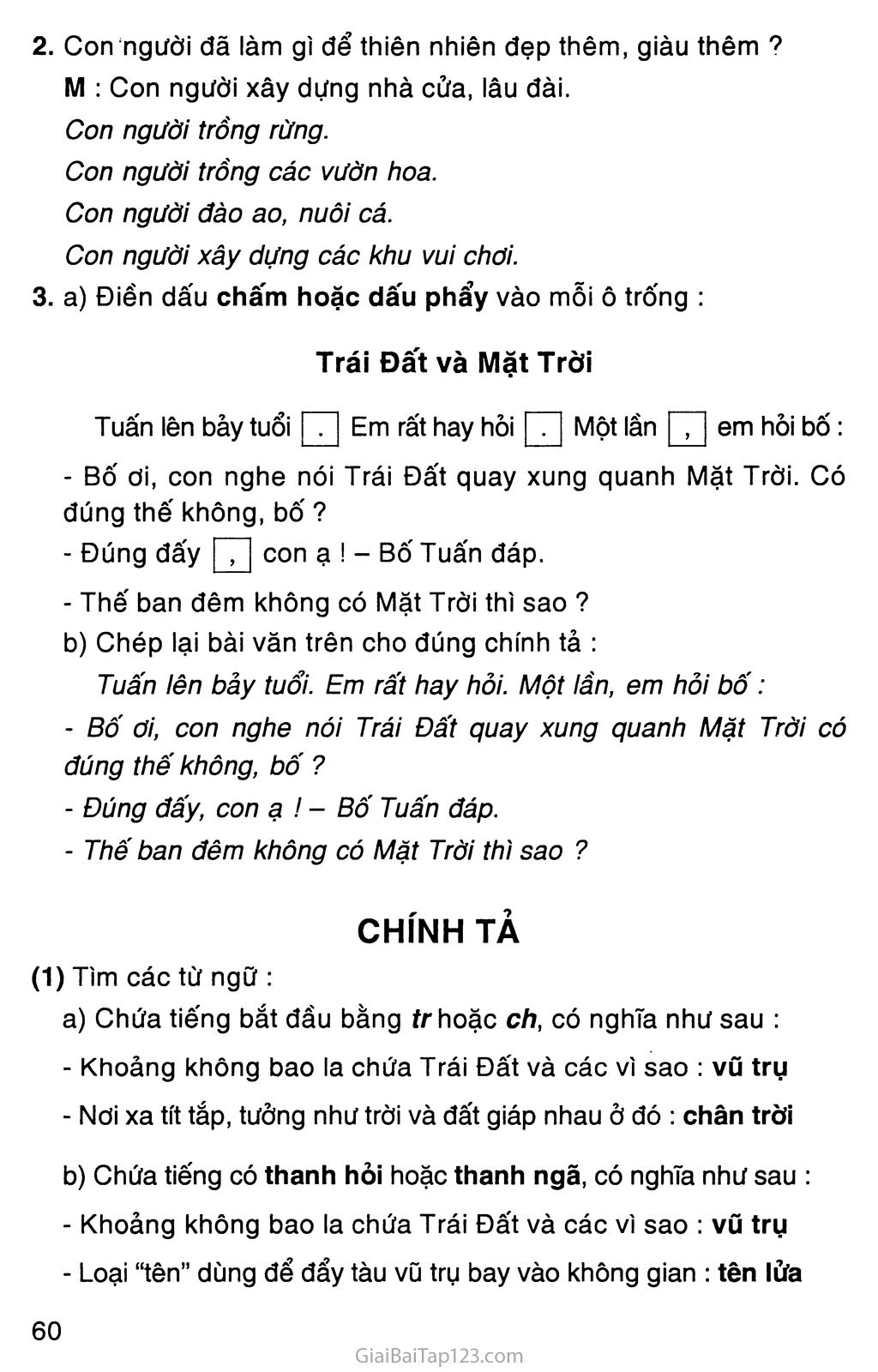 Vở bài tập Tiếng Việt lớp 3 trang 33, 34