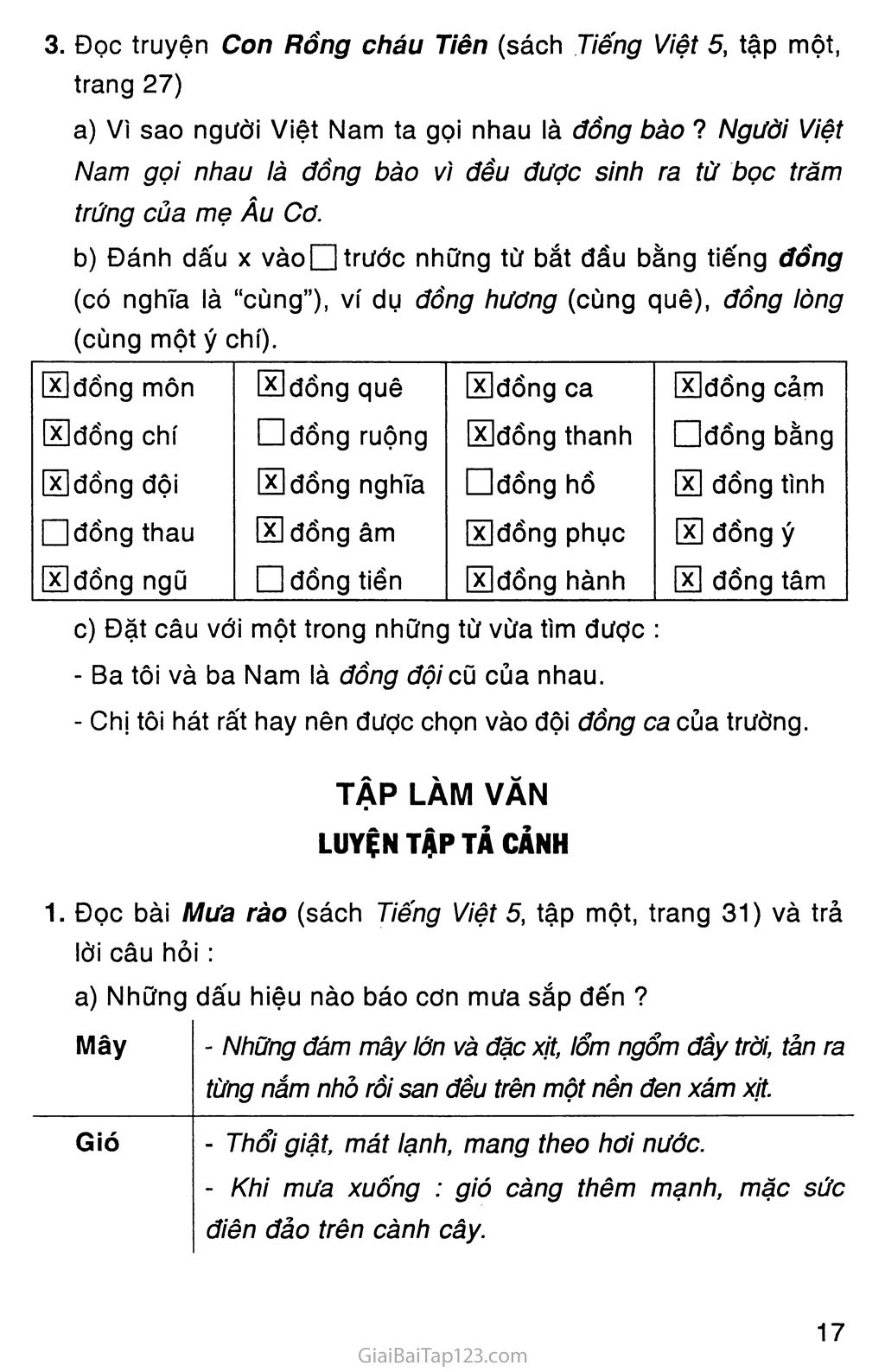 Vở bài tập Tiếng Việt lớp 5 tập 1 trang 8 Tập làm văn